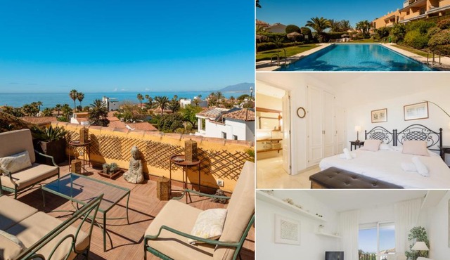 Beautiful beachside duplex apartment with amazing sea views