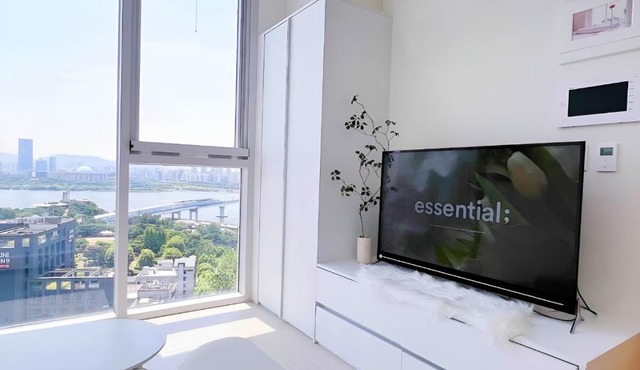 Luxury accommodation overlooking the river
