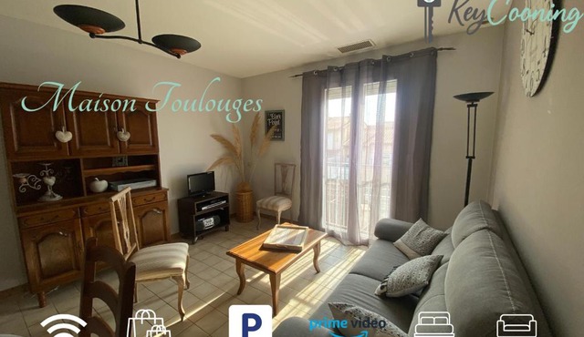 Maison Toulouges Climatisée - Proche Perpignan in Toulouges