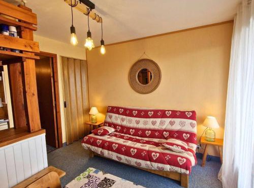 Studio 4 pers, balcon sud, parking, résidence calme - FR-1-393-161