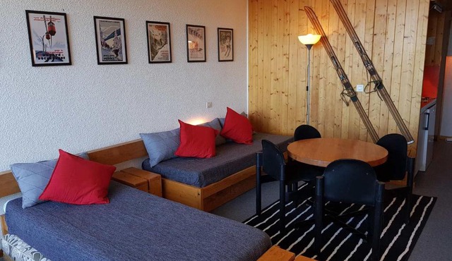 Studio confortable 4 pers à Arc 1600 avec balcon - FR-1-411-625